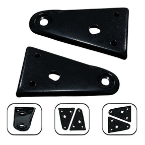 Par Suporte Orelha Farol Preto P/Moto Cbx 200 Strada 1999 Até 2000