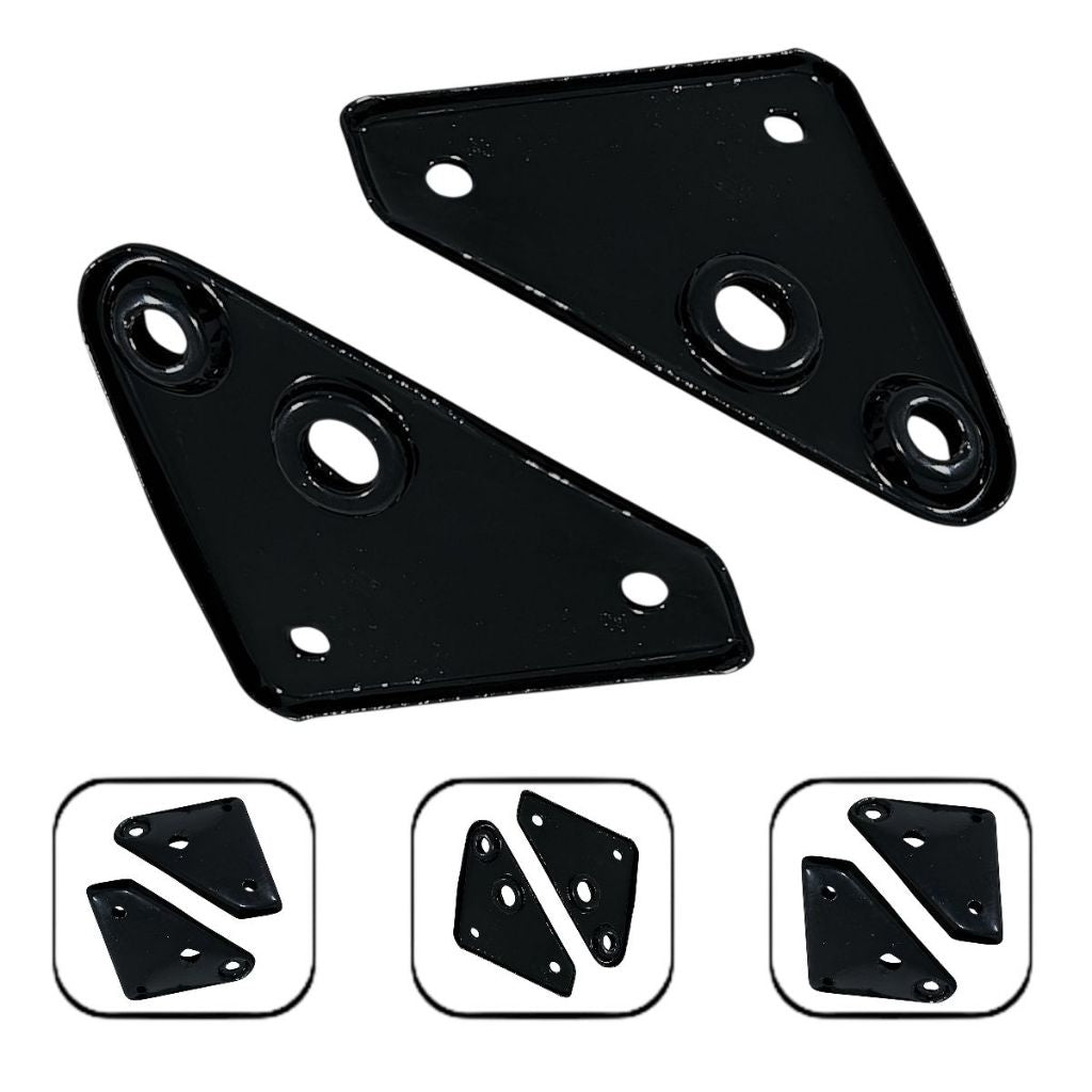 Par Suporte Orelha Preto P/Moto Honda Twister Cbx 250 2001 Até 2008