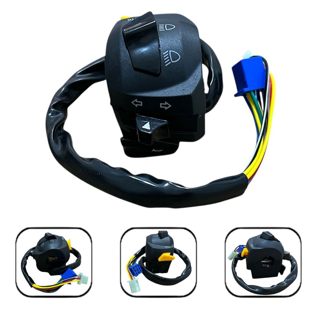 Conjunto Interruptor De Luz Completo Mottu Tvs 110i 2023 Até 2024 13 Fios