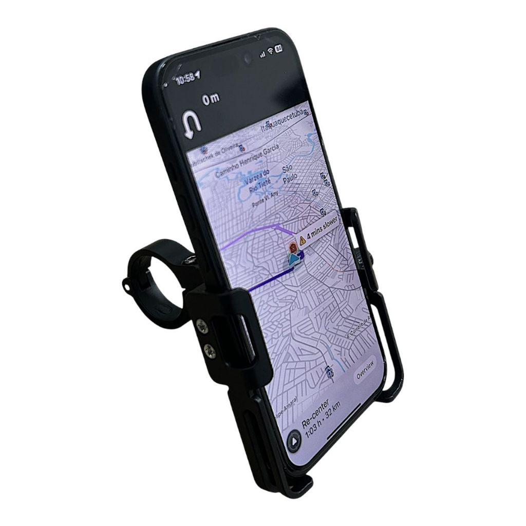 Suporte Celular + Antena Com Carregador USB Fixação Retrovisor