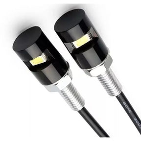 PARAFUSO DE PLACA PRETO COM 1 LED