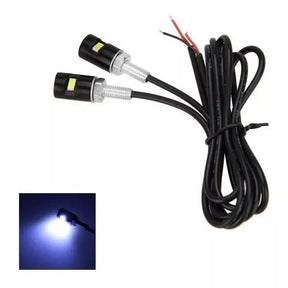 PARAFUSO DE PLACA PRETO COM 1 LED