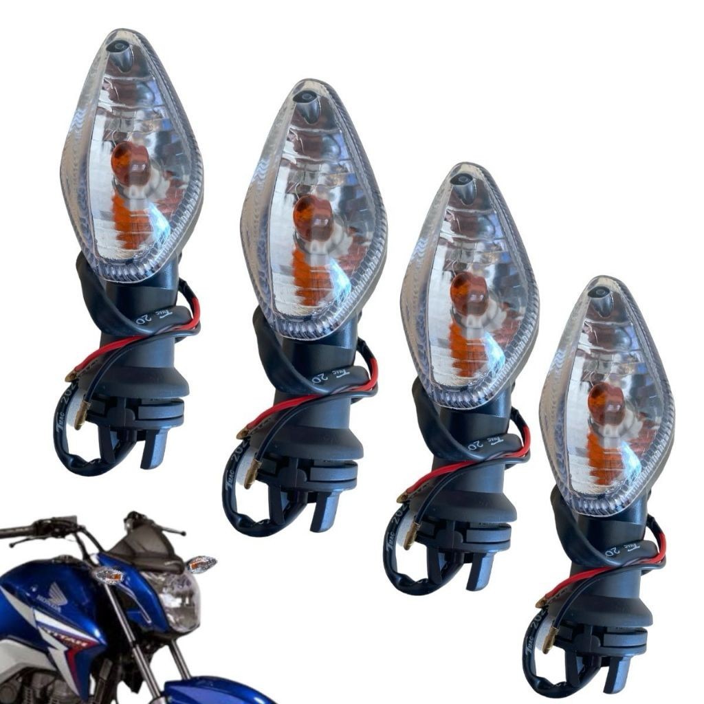 Par Pisca Modelo Original Cg 150 Titan Fan 150 160 2014 Até 2023 Cb 250F Twister 2016 Até 2023